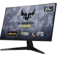Moniteur incurvé IPS ASUS VG27AQ1A 27 pouces 2K avec résolution 2560x1440 (WQHD), 170 Hz, 1 ms, 250 cd/m², 130 % de l'espace couleur sRGB, moniteur de bureau