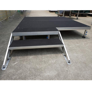 Scène modulaire en aluminium légère et portable, montage facile, surface antidérapante pour les événements en plein air, éclairage de scène, sans électricité - Product Image 1