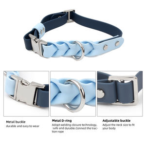 Direct Factory Custom Design Waterdichte PVC Hondentuig en -riemset met Bloemenlinten Luxe Intrekbare Riem Zilveren Metalen Gesp - Product Image 2