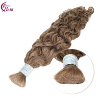 FH Wholesale Cheveux Humains Bruts Bouclés Birmans 12A en Vrac pour Tressage 100g Extensions de Cheveux au Crochet Non Traitées en Vrac Sans Trame