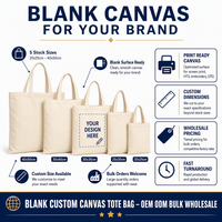 Sac fourre-tout en toile moyen personnalisé avec logo, écologique, réutilisable, simple, pour les trajets quotidiens et les voyages