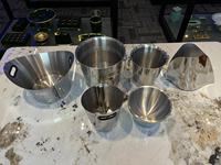Seau à glace rond en fer galvanisé pour bière, vin, Champagne, 5l/10l