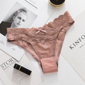 Culotte en dentelle pour femmes, slip en dentelle, <span class=keywords><strong>Sexy</strong></span>, nouvelle mode, maille douce, sous-vêtements féminins, motif Floral, culotte - Product Image 5