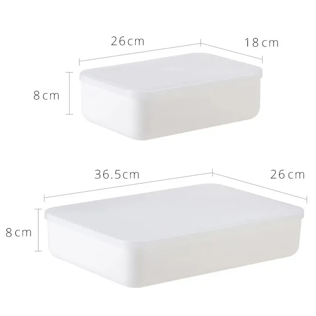 Multifunktion ale stapelbare Kunststoff-Vorrats behälter Flache Kleinigkeiten Unterwäsche Aufbewahrung sbox mit Deckel griff