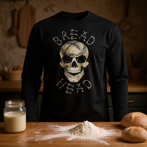 T-shirt a maniche lunghe con grafica Bread Head Sourdough Lover - Product Image 3