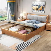 Lit superposé moderne en bois à panneaux avec grand rangement pour chambre et hôtel – Option de mobilier haut de gamme à prix abordable