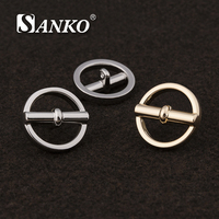 Boutons décoratifs écologiques en alliage de zinc plaqué SANKO de luxe pour accessoires vestimentaires féminins