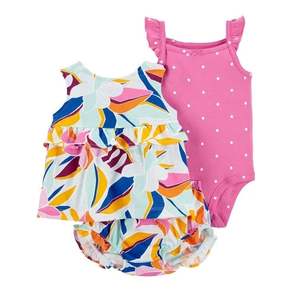 T-shirts plissés raglan pour filles Ensembles de vêtements pour enfants de fournisseur chinois - Product Image 4