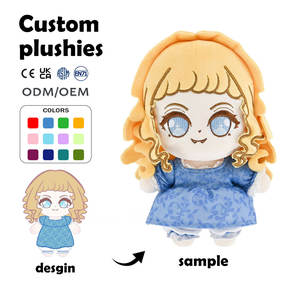 Muñeco <span class=keywords><strong>de</strong></span> Peluche Personalizado <span class=keywords><strong>de</strong></span> Alta Calidad con Bordado <span class=keywords><strong>de</strong></span> <span class=keywords><strong>Personajes</strong></span> Originales, Muñeca <span class=keywords><strong>de</strong></span> 20 cm con Cabello Rubio y Función <span class=keywords><strong>de</strong></span> Compañía - Product Image 1