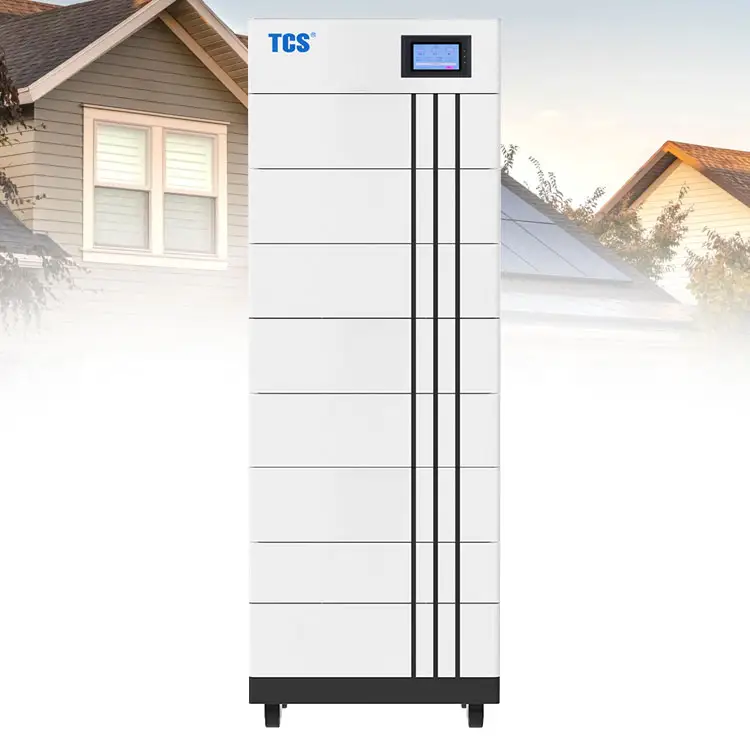 Batterie haute tension empilable 20kwh 30kwh 40kwh au lithium-ion LiFePO4 pour système solaire domestique