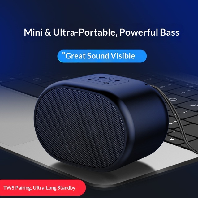 2026 New B62 for 5.0 Speaker TWS Dual Subwoofer Portable Mini Plastic Wireless with TF Card Slot and Easy to Take