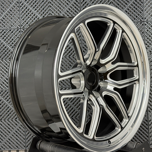 Jantes en alliage forgé SAiLen 19 pouces 5x112/120 PCD, design concave, finition noir semi-brillant, ET personnalisable (10-50 mm), utilisation tout-terrain - Product Image 3