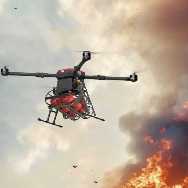 JIS M410 Aluminum Alloy Drone Frame Enterprise UAV Rack with Hobbwing X8 for Patrol Mapping Emergency Rescue Extinguish Drone