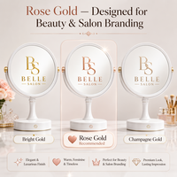 Autocollant personnalisé en feuille d'or rose à transfert UV pour logo de salon, résistant à l'eau et aux rayures, pour salons de beauté et de manucure