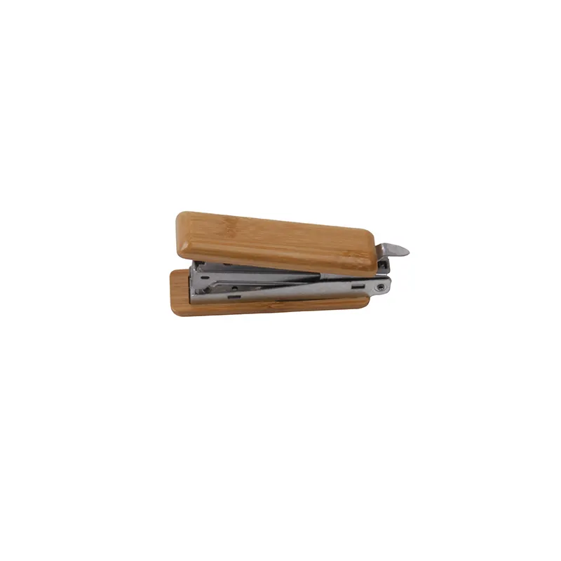 INTERWELL Wholesale Custom Eco-friendly Big Bamboo Stapler Office Manual Stapler