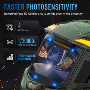 <span class=keywords><strong>Casque</strong></span> de soudage panoramique léger à écran <span class=keywords><strong>LCD</strong></span>, rechargeable par batterie Type-C et énergie solaire, ANDELI 2025 1112, OEM - Product Image 6