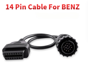 <span class=keywords><strong>Cable</strong></span> adaptador Premium de 14 pines a 16 pines OBD1 a OBD2 para herramienta de diagnóstico Universal de coche Mercedes Benz - Product Image 2