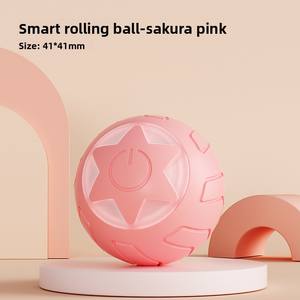 Stokta Pembe Sarı Yeşil Özel Etiketli İnteraktif Otomatik Kedi Oyun Topu Oyuncakları Led Işıklı - Product Image 5