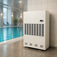 Déshumidificateur industriel haute efficacité TOJJE DJ-3881E 15L/h, grande capacité de déshumidification pour usine et piscine intérieure