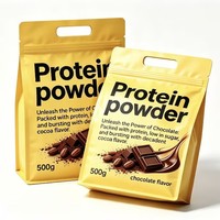 Bolsa con Cierre Ziplock, Parte Superior de Papel de Aluminio, a Prueba de Humedad, para Empacar Proteína de Suero