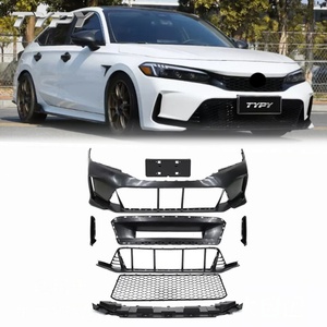 Kit de Carrocería Tipo-R para Honda Civic 11ª Generación, Imprimación para Kit de Carrocería, Parachoques Delantero y Trasero, Rejilla, Faldones Laterales, Tubo de Escape - Product Image 2