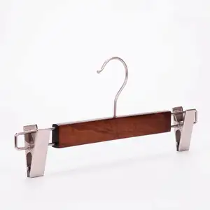 Promotional products customized good supplier vintage wooden coat hangers