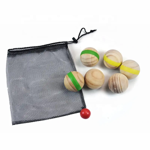 Juego <span class=keywords><strong>de</strong></span> <span class=keywords><strong>Petanca</strong></span> <span class=keywords><strong>de</strong></span> Madera <span class=keywords><strong>de</strong></span> Haya Natural <span class=keywords><strong>de</strong></span> 6 Piezas, Reutilizable, Certificado EN71/CE, para Fiestas Familiares - Product Image 6