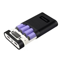 Haute capacité bricolage Portable USB Type c Double entrée Power Bank Kit 4 fentes LCD affichage numérique 18650 boîtier de batterie à charge rapide