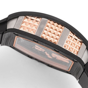 Men's Carbon Fiber Skull Tourbillon Mechanical <b>Watch</b>, Unique Gesture Design Trendy <b>Watch</b> - Product Image 3