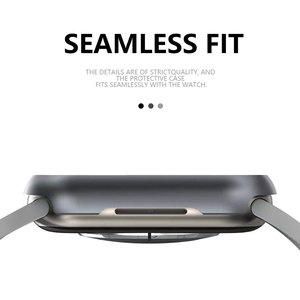 Caja de reloj de PC impermeable para <span class=keywords><strong>Applewatch</strong></span> Band 41mm 40mm 44mm 45mm caja de reloj curvada de vidrio templado para IWatch Series 8 7 <span class=keywords><strong>6</strong></span> SE 5 - Product Image 6