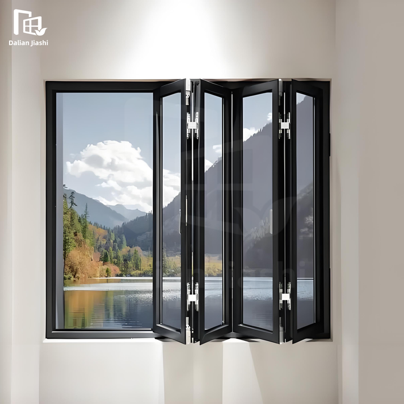 China Aluminum Bifold Window Double Glazing