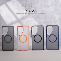 Coque de téléphone magnétique antichoc en PC JOYPORODO B350 pour Samsung S23 S24 S25 S26 Ultra, Coque mate professionnelle pour iPhone