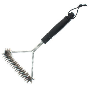 Cepillo para parrilla de acero inoxidable con cabezal de alambre rizado, herramienta de limpieza multiusos duradera para barbacoa al aire libre - Product Image 5
