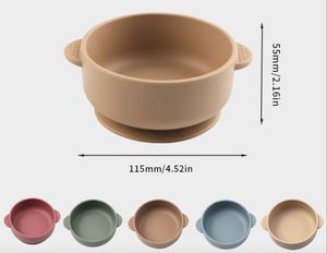 Bols pour bébé avec ventouse |   Bol alimentaire en silicone Stay Put pour bébés, enfants, tout-petits et nourrissons |   Silicone de qualité alimentaire, souple, sûr et sans BPA - Product Image 1