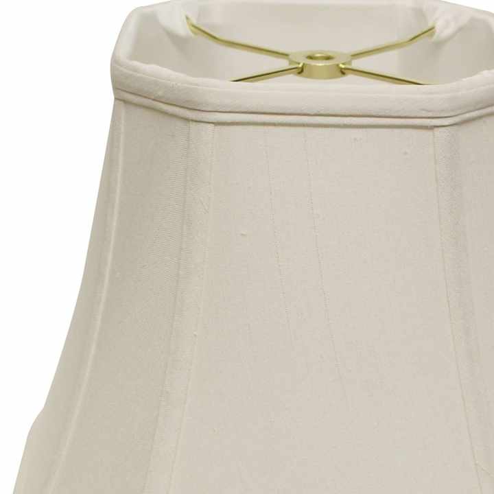 HMS 18\" White Slanted Square Bell Monay Shantung Lampshade Elegant Lamp Covers & Shades