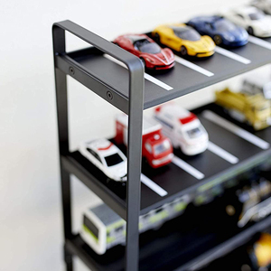 Home Train <span class=keywords><strong>Garage</strong></span> Triain <span class=keywords><strong>Hotwheels</strong></span> Model Car Display Almacenamiento de juguetes para niños, tamaño único, negro - Product Image 2