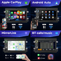 Autoradio BQCC 7 pouces IPS avec écran Carplay, lecteur multimédia MP5, Mirrorlink, RDS, BT, FM, GPS, stéréo de voiture coloré pour Ford F150 07-14