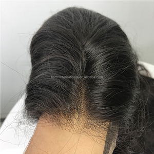 Prótesis de Cabello Humano Natural Virgen Ruso Brasileño con Línea de Cabello de Encaje Judío Invisible Marrón Oscuro para Mujeres - Proveedor de Cabello Humano - Product Image 5