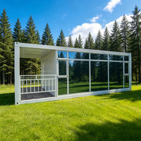 Maison conteneur préfabriquée économique de 20 pieds à montage rapide, solution complète, garantie 5 ans, emballage plat pour hôtel et appartement