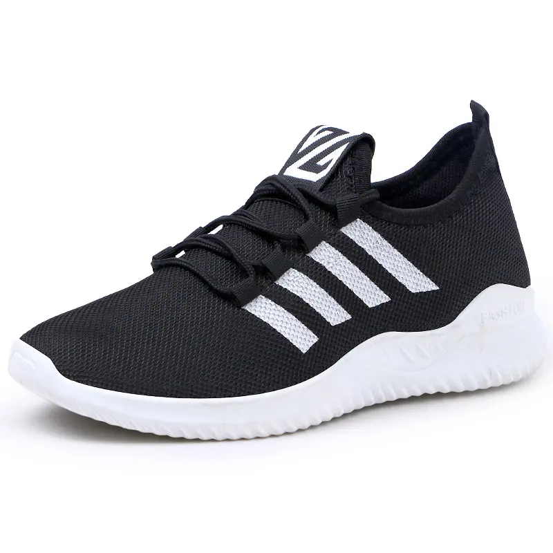 Prezzo di fabbrica più economico per gli uomini pvc scarpe da passeggio sportive in bianco e nero scarpe casual scarpe