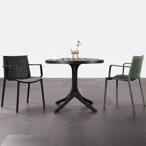 Ensemble de Chaises de Jardin Simples et de Haute Qualité, Mobilier d'Extérieur, Chaise en PP pour Patio, Hôtel, Salle à Manger Extérieure, Chaise de Jardin en Plastique - Product Image 4