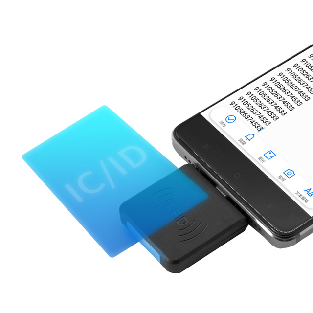 Wholesale Easy Carry Mini RFID Card Reader Micro USB 13.56MHz IC External NFC S50/S70/F08 ISO14443A Protocol 0.2s Reading Speed