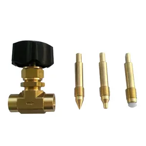 1/2" High Pressure 3000psi Flow Control Brass Needle Valve for Natural Gas
