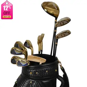 Set Lengkap Klub Golf 2018, Sarung Kulit Champkey Tangan Kanan, Grip Klub Golf dengan Tas Golf