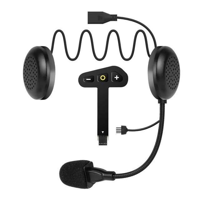 Bluetooth Headset for Motorcycle Helmet, V5.2 Wireless Helmet Headset with Mic Auto Answer Call 35 Hours of Music Play Time