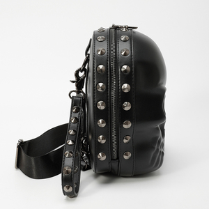 3D Punk <strong>Skull</strong> Design Crossbody Chain Bag Women's Shoulder Bag <strong>Purses</strong> and Handbags for Gothic Clutch Bag - Product Image 5