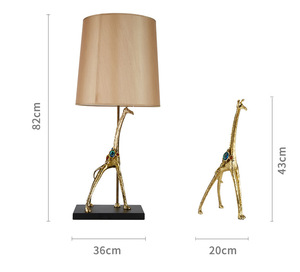 Sanloren trang trí nội thất phòng ngủ hiện đại sang trọng trang trí nội thất men Hươu bức tượng đèn bàn trang trí - Product Image 6