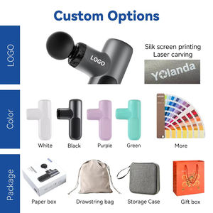 Pistol pijat kebugaran Mini untuk badan, pemijat Terapi Relaksasi otot getaran jaringan dalam - Product Image 6