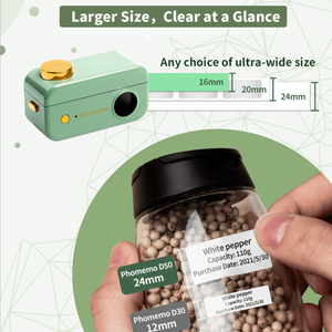 <span class=keywords><strong>Phomemo</strong></span> <span class=keywords><strong>D50</strong></span> Thermo-Etikettendrucker Kleiner Taschen-Handdrucker Kabelloser Drucker - Product Image 6