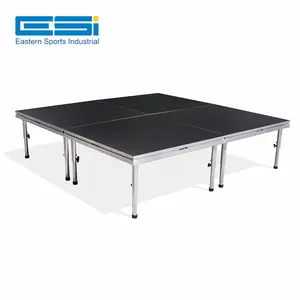 Portable Folding Mobile Event Stage Platform With Wheels Fold Up Stage Folding Aluminum Portable Stage